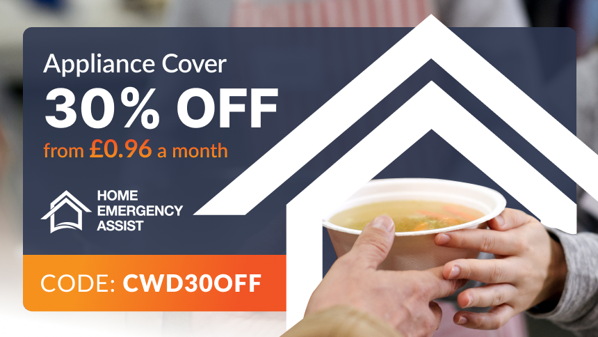 Appliance cover - 30% discount for Volunteer & Charity Workers
